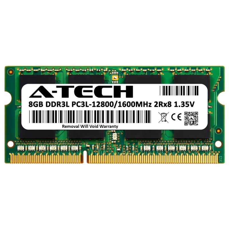 A-Tech 8GB RAM Replacement for CT2K8G3S160BM | DDR3/DDR3L 1600MHz PC3L-12800 (PC3-12800) CL11 SODIMM 2Rx8 1.35V Non-ECC SO-DIMM 204-Pin Laptop, Notebook Memory Module - Image 2